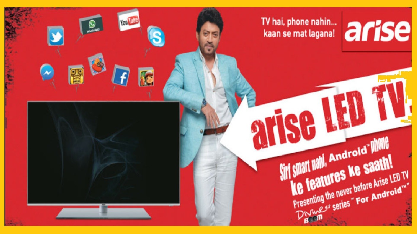 Who is the brand ambassador of Arise India LTD